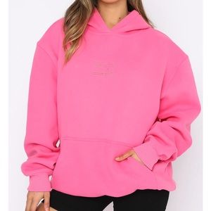 White fox right on the line hoodie M/L